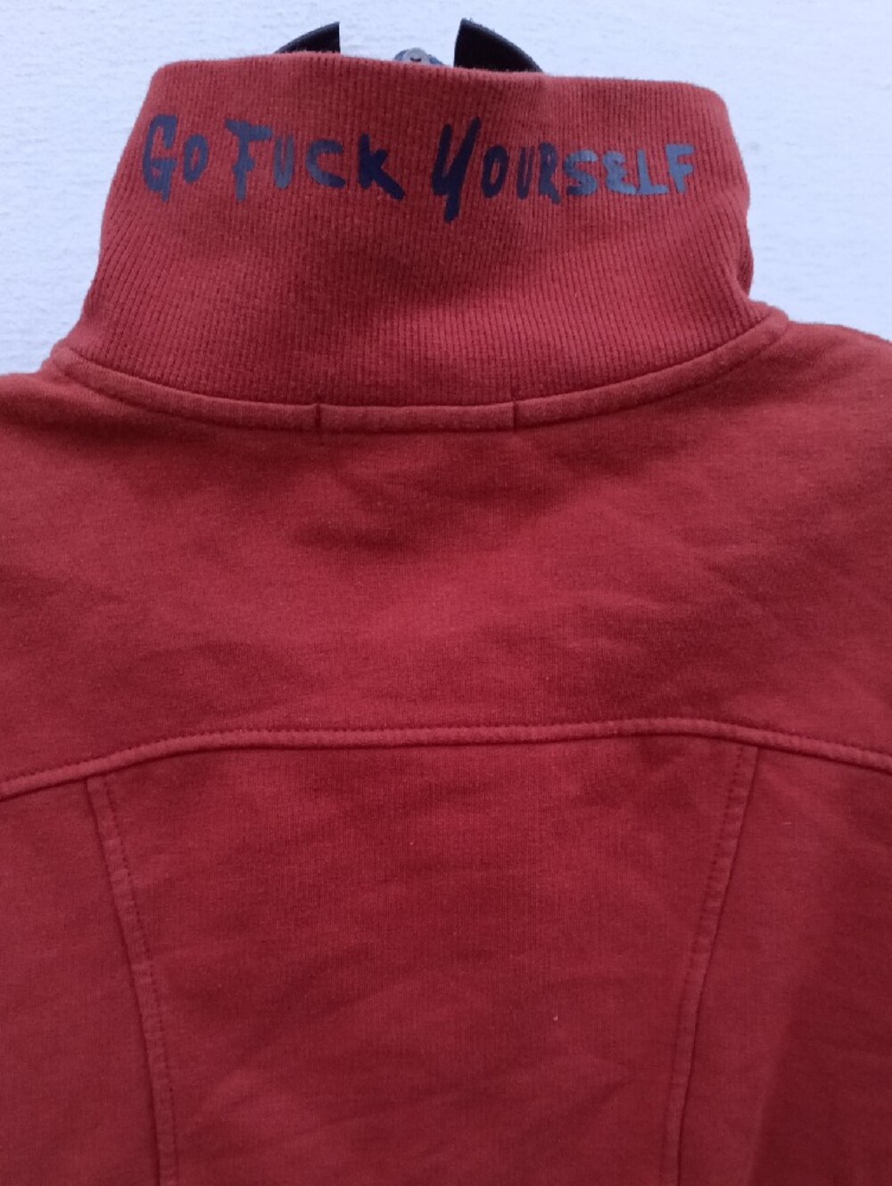 Women's Rust Red Zip-Front Jacket - Picture 6 of 11